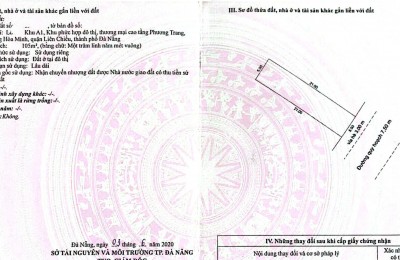Bán đất đường Trần Minh Tông - DT 105m2 - Đông Nam - Hàng Hiếm